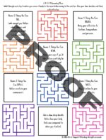 5-4-3-2-1 Grounding Maze Worksheet -Mindfulness & Coping Skill Activity - Image 2