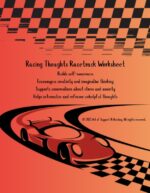 Racing Thoughts Racetrack Worksheet :Social Emotional Learning (SEL) Resource
