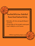 Slam Dunk Reflections | Basketball-Themed Social Emotional Learning Worksheet