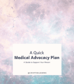 A Quick Medical Advocacy Plan cover page.
