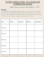 ABC and Behavior Pattern Worksheets | Tracking Printables | Digital Download for Teachers and Therapists