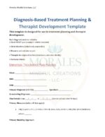 Clinical Treatment Plan Goals & Objectives Packet — Editable PDF / Digital Download