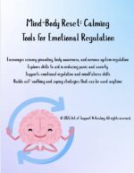 Mind-Body Reset | Sensory Grounding & Anxiety Calming Worksheet for Teens and Adults