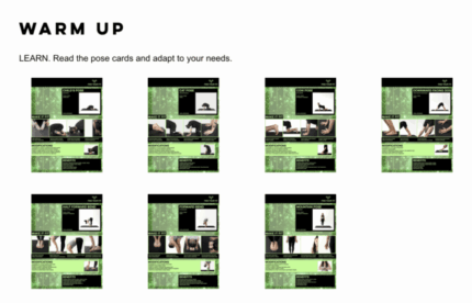 Yoga Pose Cards - Energized Sequence