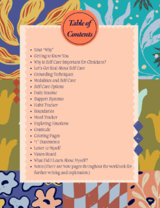 Clinician Self Care Workbook - Image 3