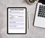 Thought Record Worksheet: Fillable PDF CBT Tool | Cognitive Distortions Guide | Therapy Printable (Digital Download) - Image 2