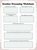 Emotion Processing Worksheet: Emotional Awareness Tool (Fillable PDF Digital Download) - Image 2