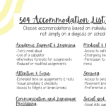 FREE 504 Accommodation List (by need) - Image 2