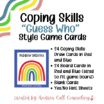 Coping Skills "Guess Who" Game Cards