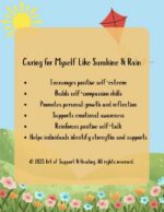 Caring for Myself Like Sunshine & Rain/Spring SEL Self-Esteem & Self-Compassion