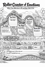 Roller Coaster of Emotions Coping Skills Worksheet - Image 2