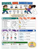 Stretch, Snap, Bounce Back: Coping Skills and Emotional Regulation Worksheet