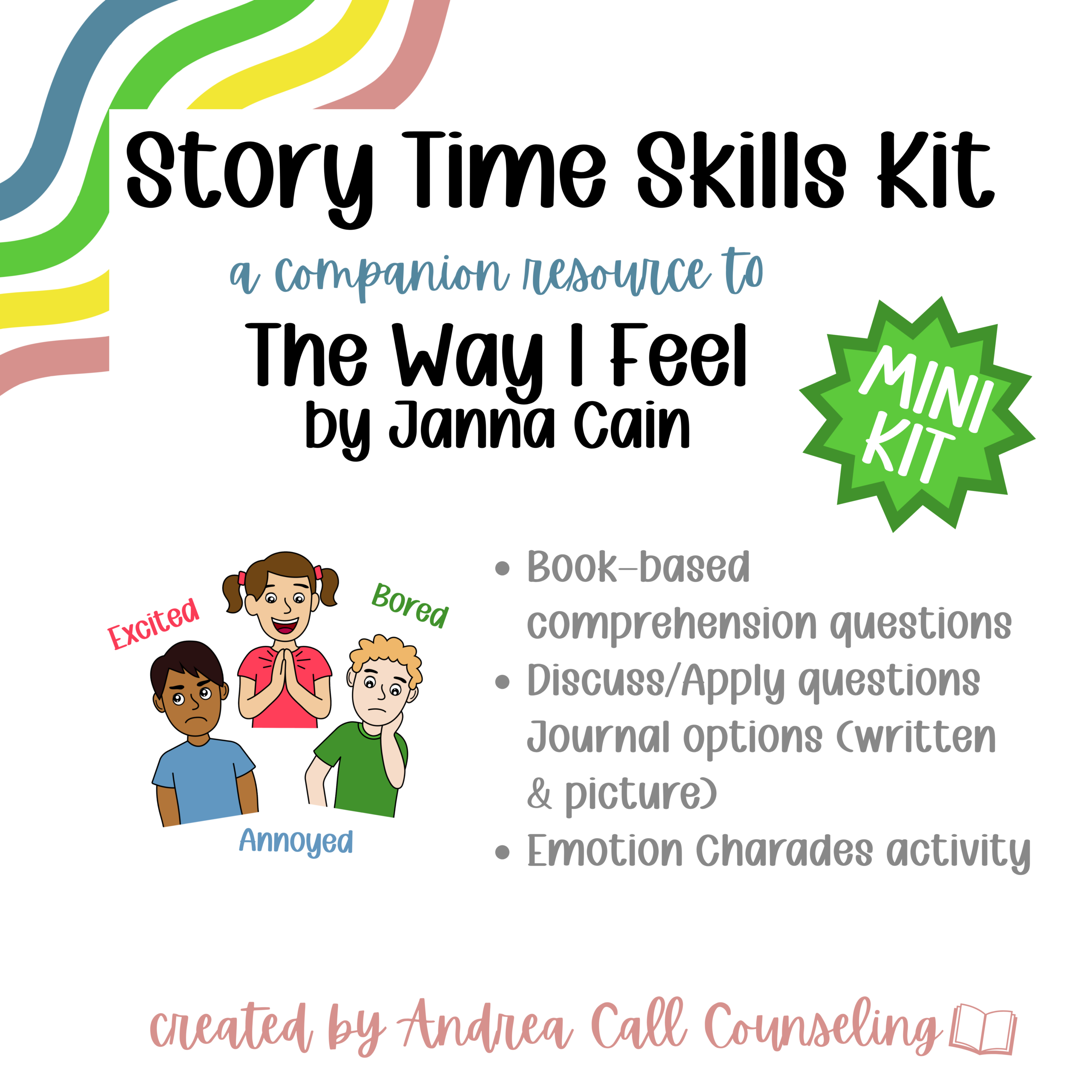 TC Mini STSK The Way I Feel thumbnail {Mini} "The Way I Feel" Story Time Skills Kit - Image 1