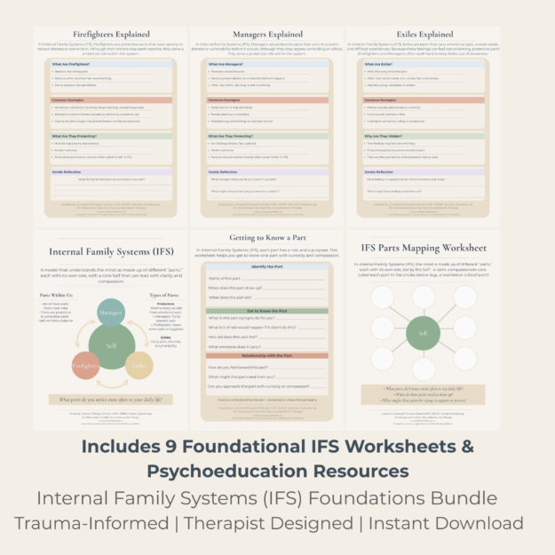 cropped-1.png IFS Foundations Bundle | 9 Internal Family Systems Worksheets & Parts Work Guides - Image 1